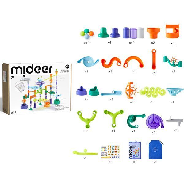 Конструктор Трек Marble Run, 84 деталі Mideer MD2309 фото