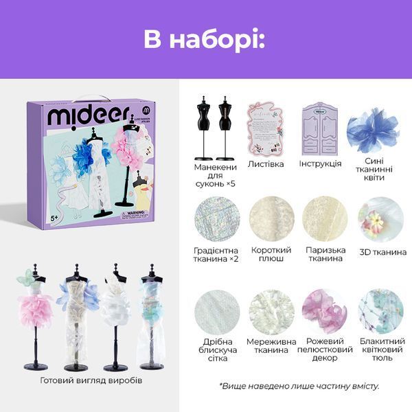 Набор для творчества - Ателье моды Люкс Mideer MD4321 фото