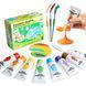 Творчій набір фарб Squeezy на водній основі 8 кольорів Jar Melo JA99483 фото 1