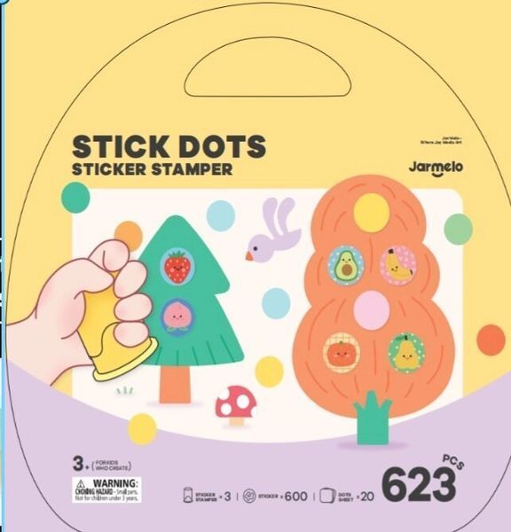 Рисование наклейками Dots Sticker Stamper Jar Melo JA99858 фото