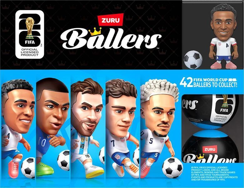 Ballers (Боллерз). FIFA GLOBAL (Фіфа Глобал): Фігурка-сюрприз футболіста у капсулі (серія 1) Z77792 фото